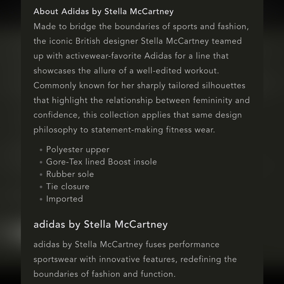 adidas x Stella McCartney Outdoor Boost 2.0 Heat Grey Athletic Shoe Women Size 9 - Picture 13 of 13